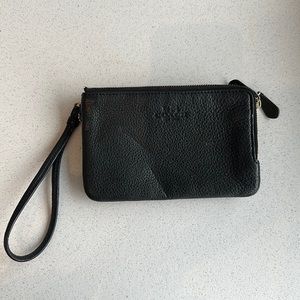 Black Coach Wristlet
